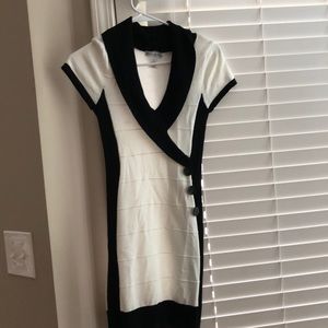 Short sleeve sweater dress